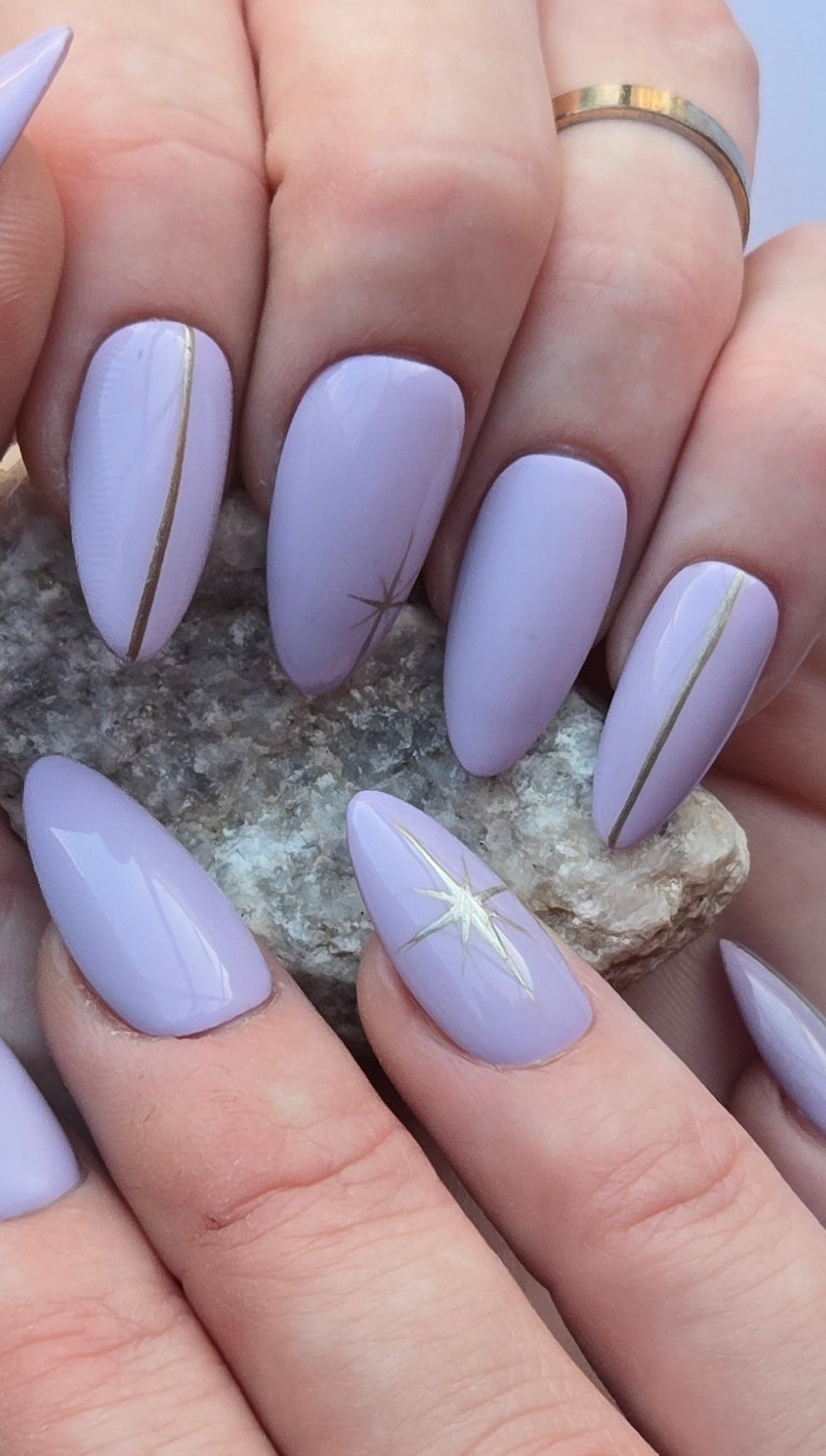 Lilac Star Press-On Nails - Stillness Signature Set