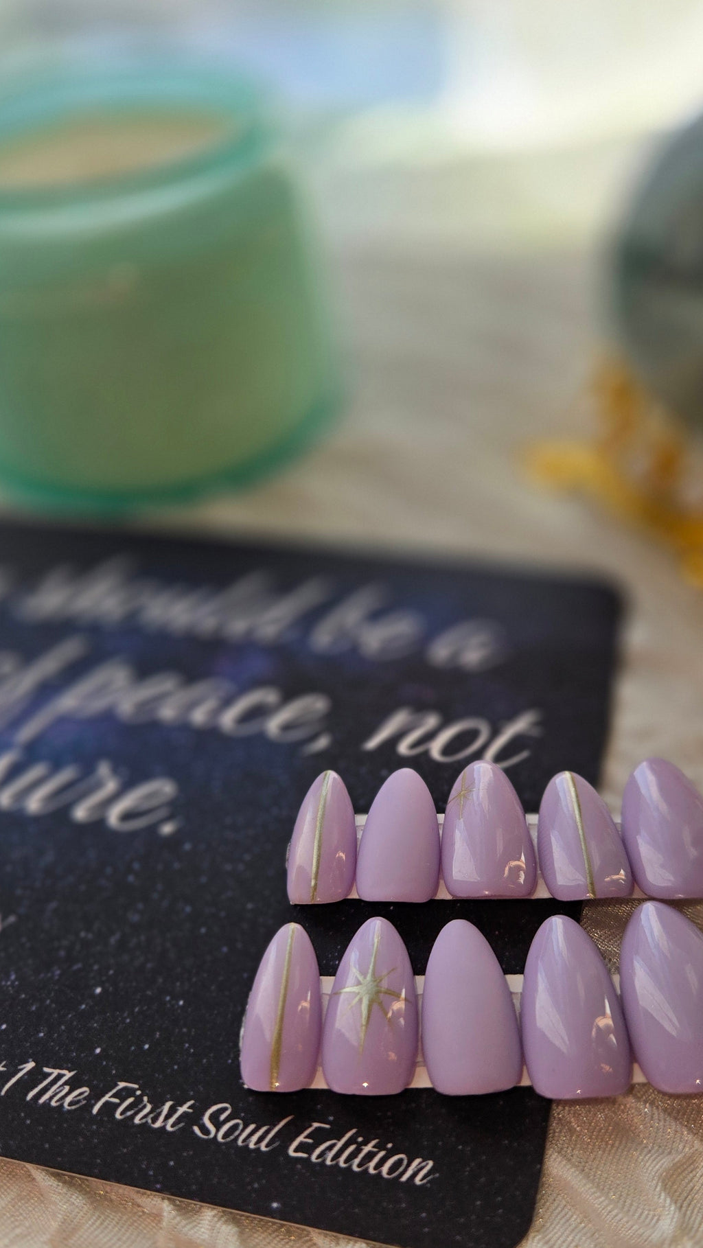 Lilac Star Press-On Nails - Stillness Signature Set