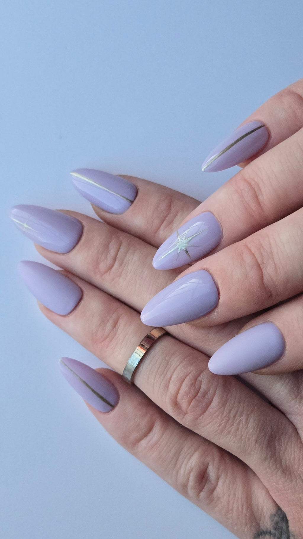 Lilac Star Press-On Nails - Stillness Signature Set