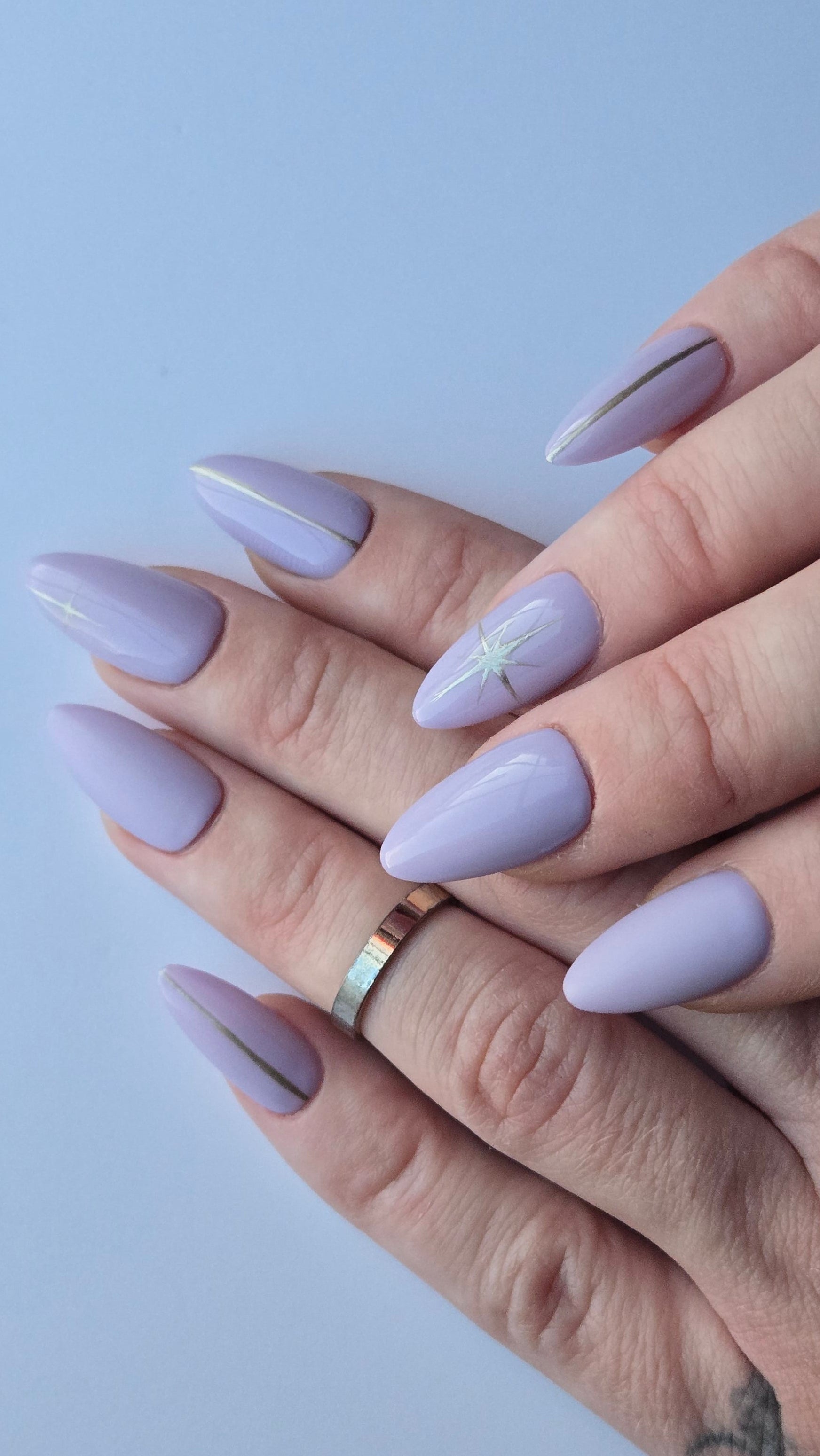 Lilac Star Press-On Nails - Stillness Signature Set